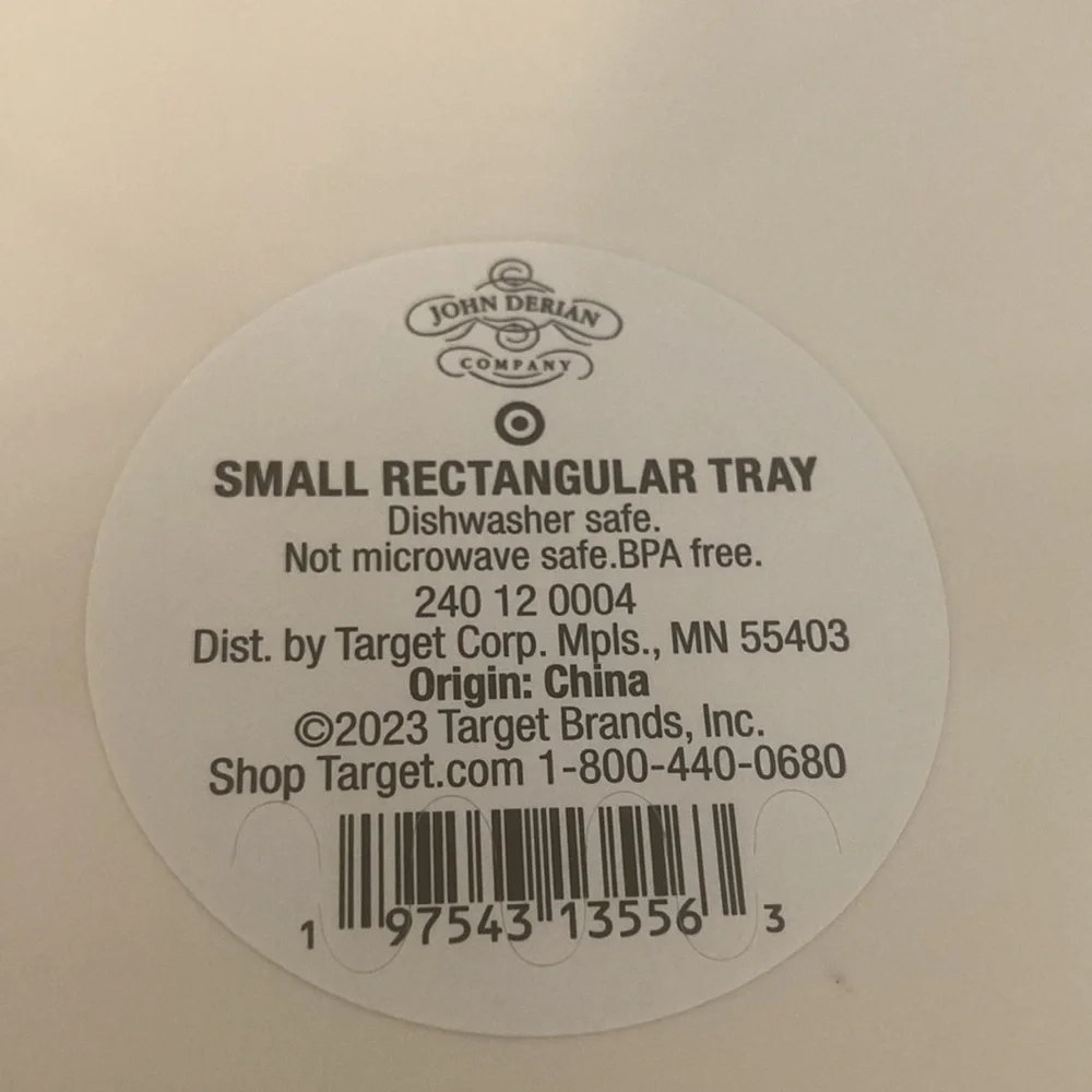 COPY - John Derian Target Small Melamine Rectangle Turkey Tray